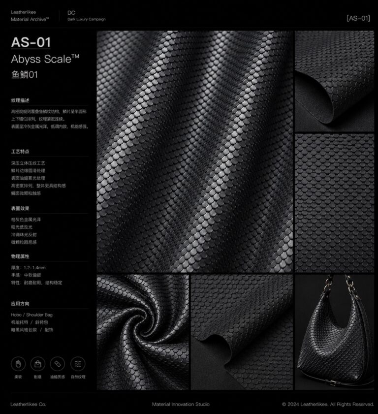 Abyss Scale™ AS-01 leather material main image