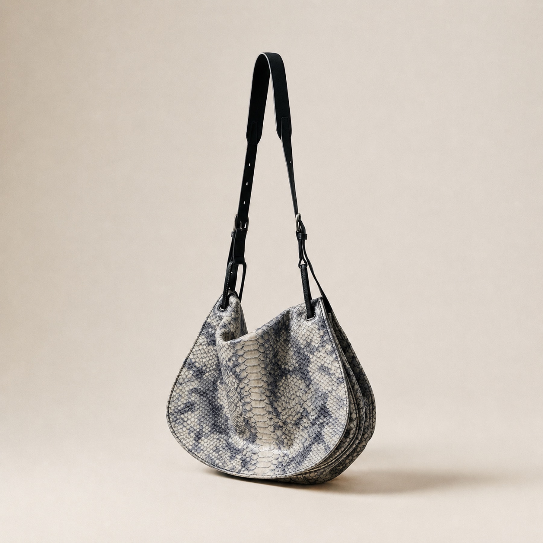 Monochrome Python™ RP-MONOCHROME hobo bag detail image 1