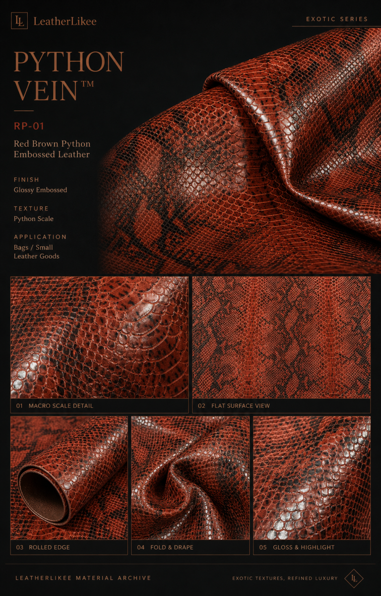 Python Vein™｜RP-01 leather material texture for bags, shoes and leather goods