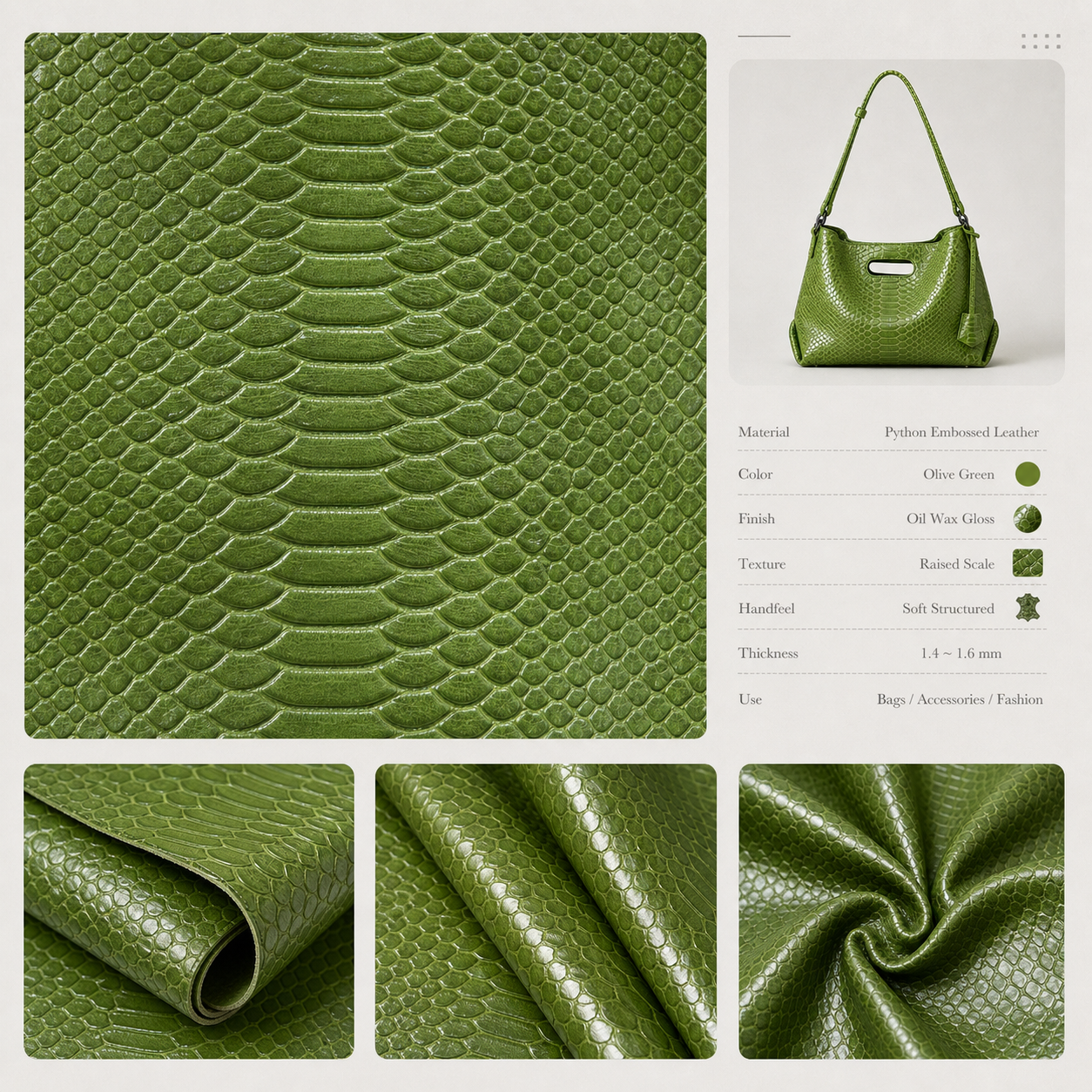 Verdant Python™ RP-02 leather material guide hero