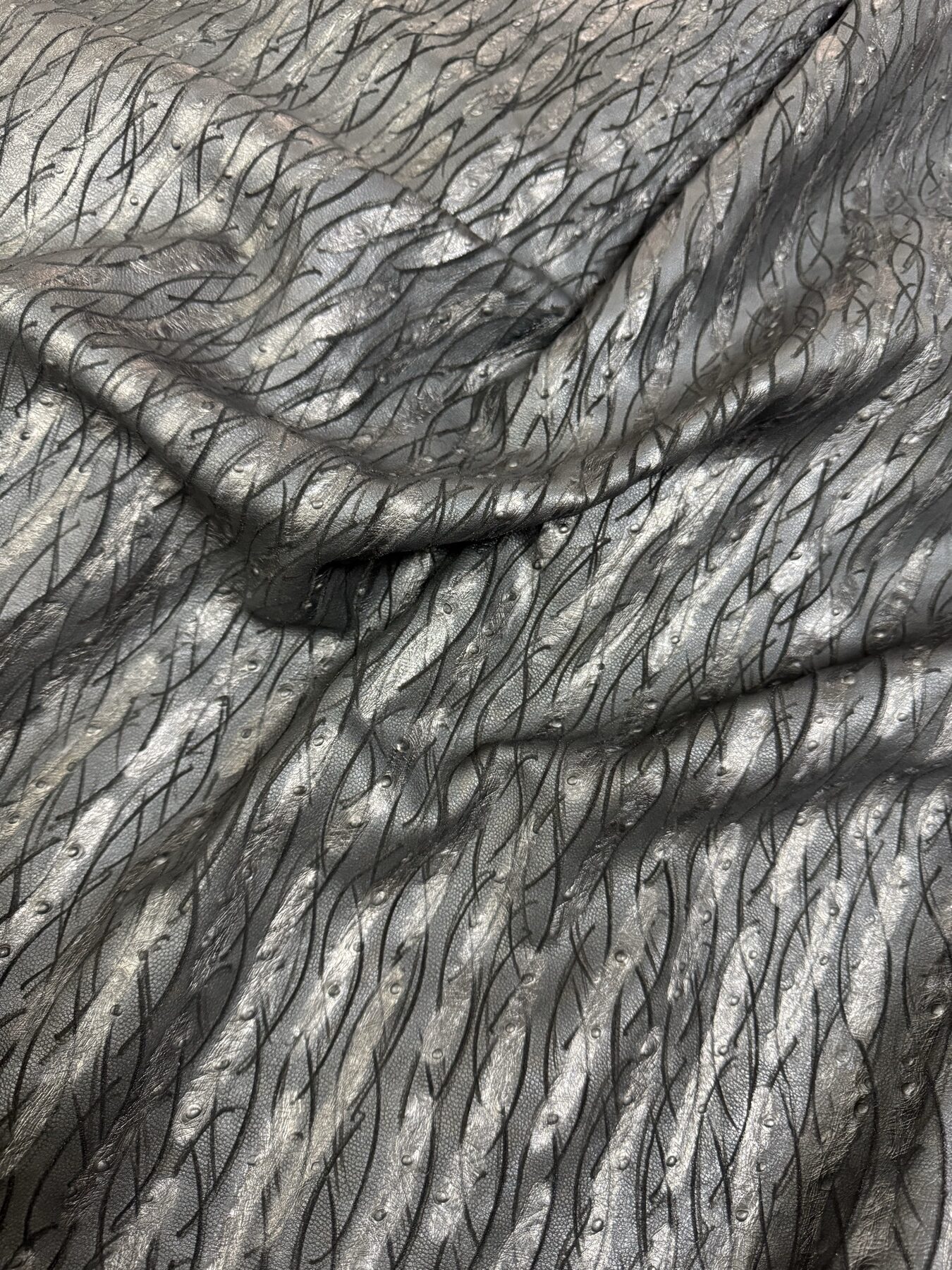 RV-01 close-up leather surface texture