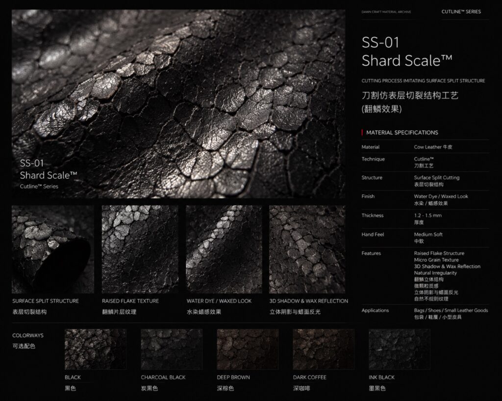 Shard Scale™ SS-01 leather material main image