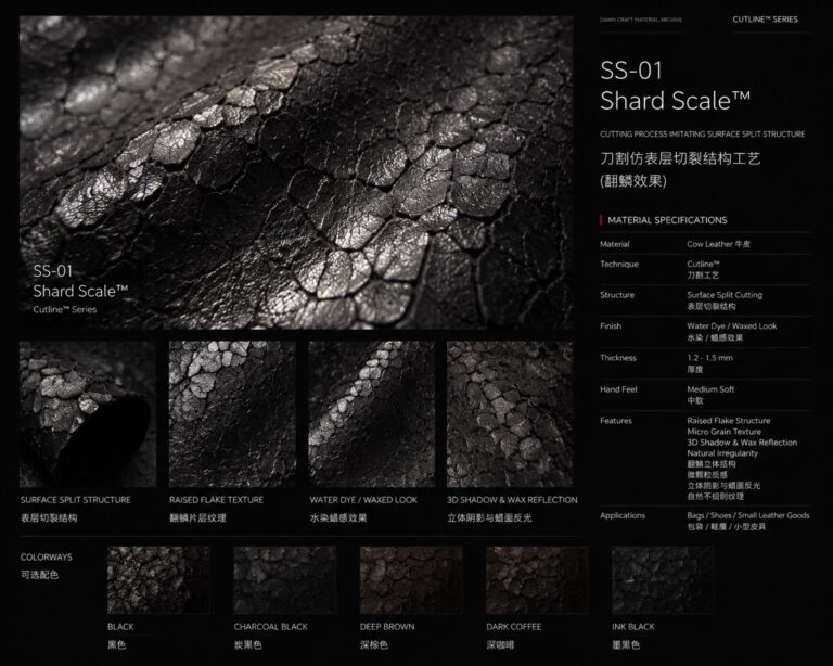 Shard Scale™ SS-01 leather material main image