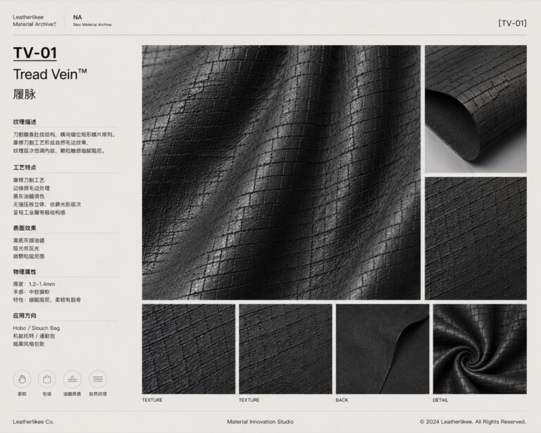Tread Vein™ TV-01 leather material main image